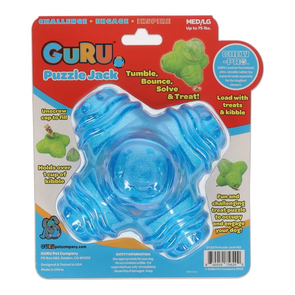 Guru Puzzle Jack Dog Treat Toy- Medium