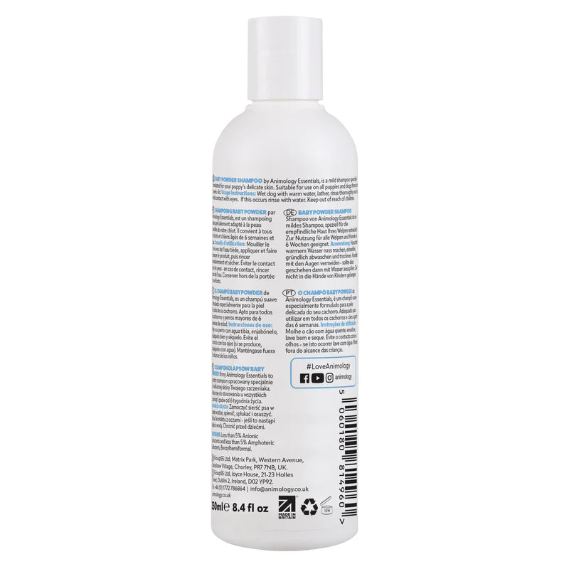Animology Essentials- Baby Powder Shampoo For Puppies