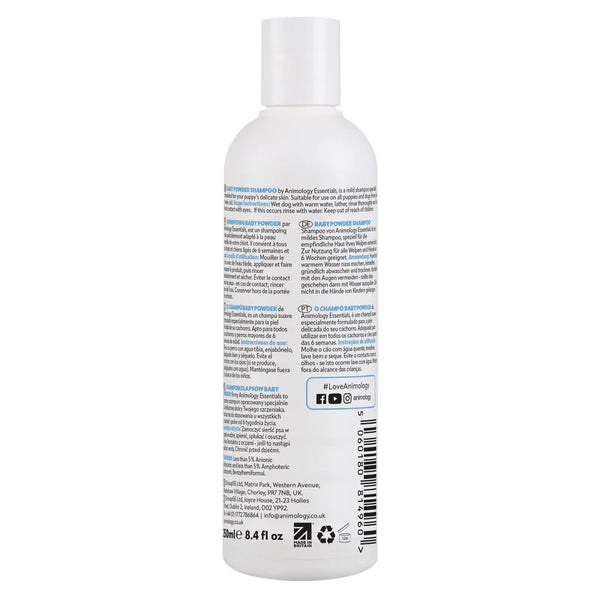 Animology Essentials- Baby Powder Shampoo For Puppies