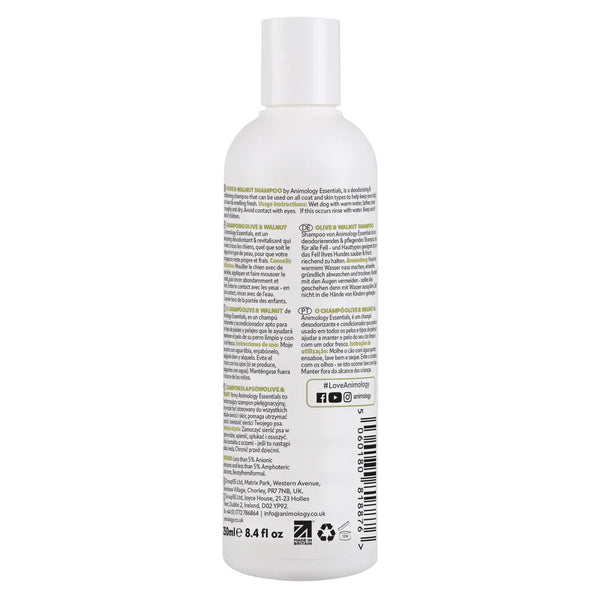 Animology Essentials- Olive And Walnut Shampoo For Dogs