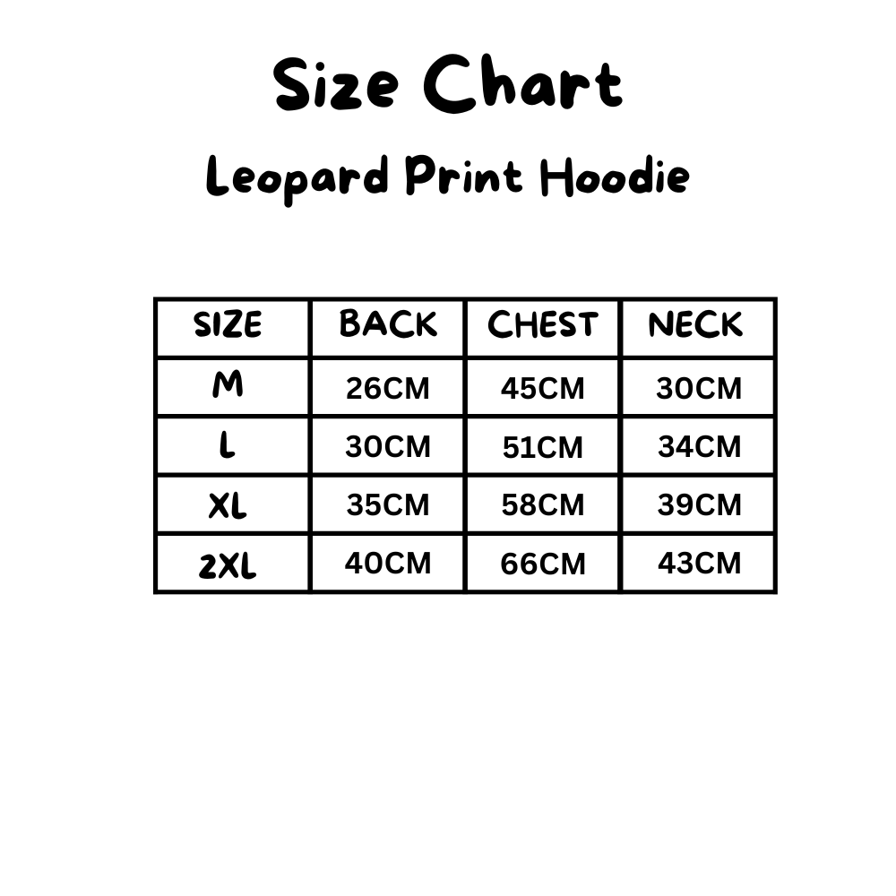 The Doggy Bag- Leopard Print Hoodie