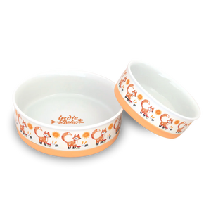 Indie Boho-Foxy Tales - Designer Dog Bowls