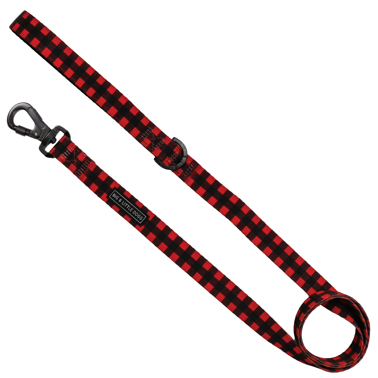 Big and Little Dogs-DOG LEASH: Plaid to the Bone
