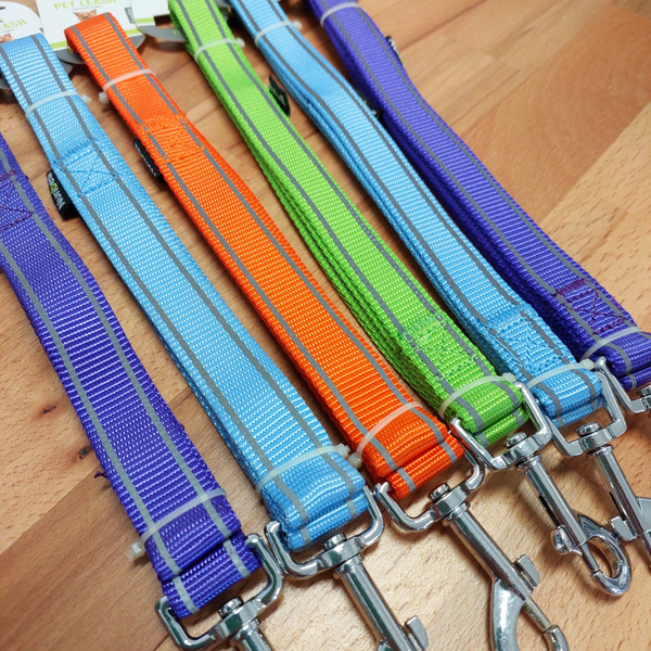 Nunbell 2 Stripe Reflective Pet Leash