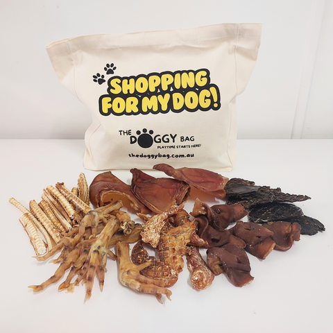NEW "Just here for the Treats" All Natural 6 x Variety Packs Dog Treats