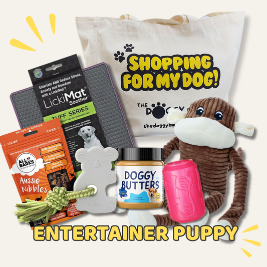 The Entertainer Doggy Bag Bundle for Medium/Large PUPPIES
