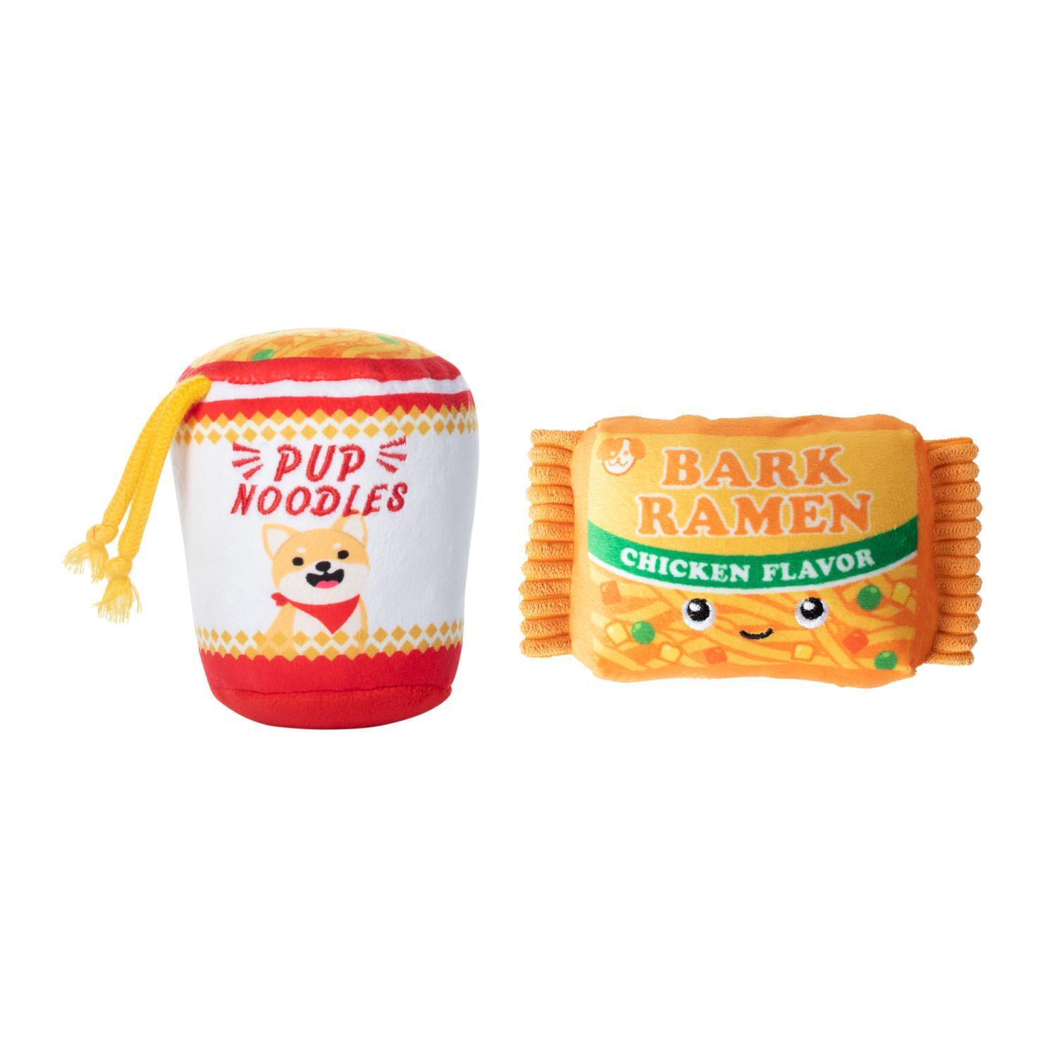 Fringe Studio "Nothin But Noodles" Plush Dog Toy Set- 2 Pack