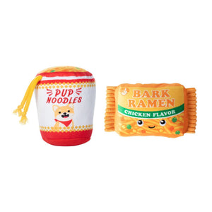 Fringe Studio "Nothin But Noodles" Plush Dog Toy Set- 2 Pack