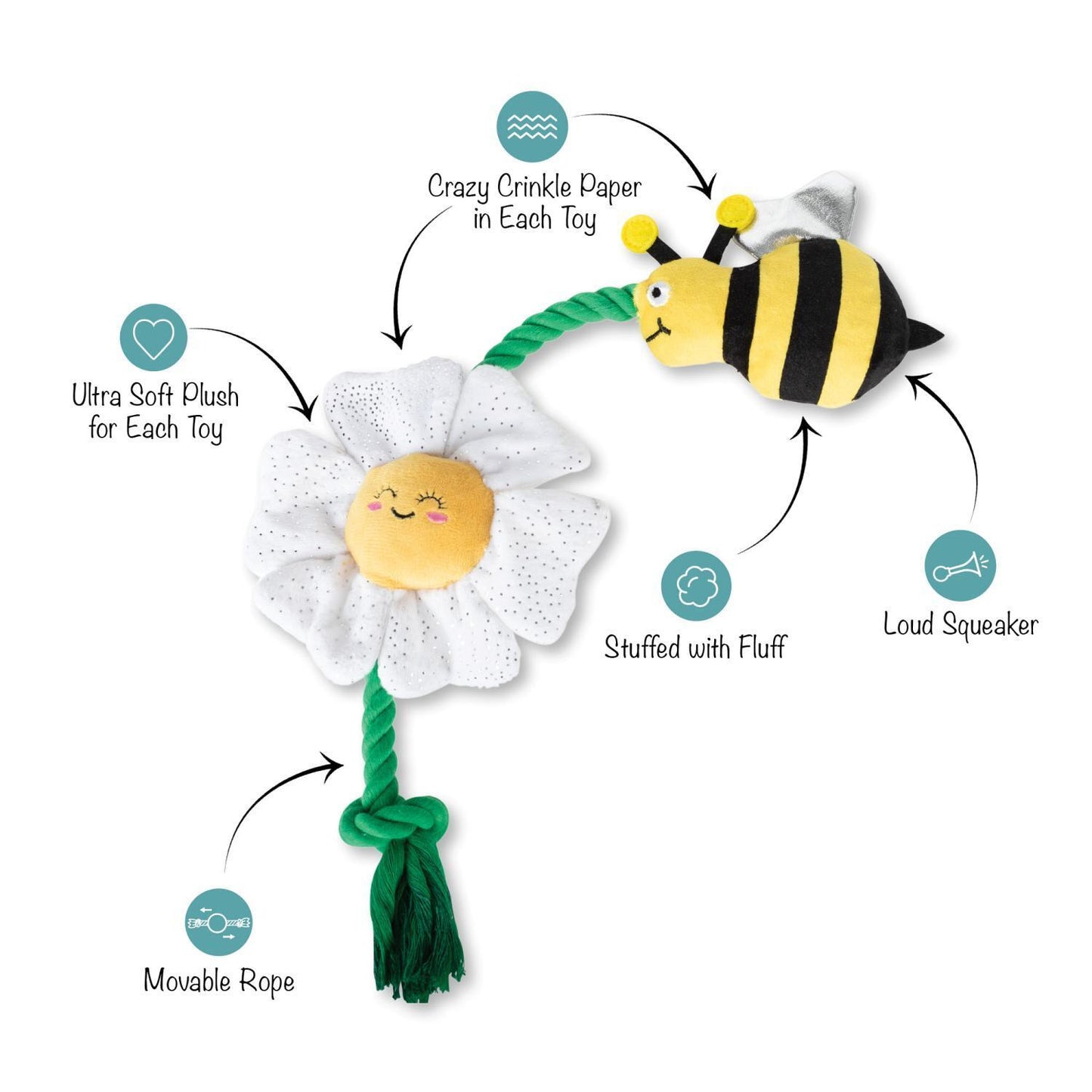 Fringe Studio I'm Pollen For You Plush Toy With Rope