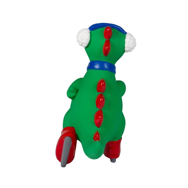 Fringe Studio- "Rexy On Ice" Latex Squeaker Christmas Dog Toy