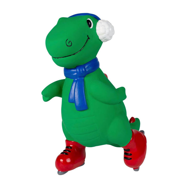 Fringe Studio- "Rexy On Ice" Latex Squeaker Christmas Dog Toy