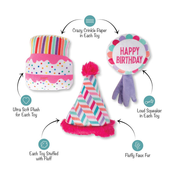 Fringe Studio "Can I Get A Woof Woof" 3 Piece Dog Toy Set
