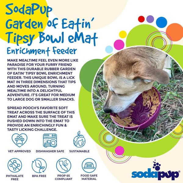 Sodapup Garden of Eatin Slow Feeder Tipsy Lick Bowl