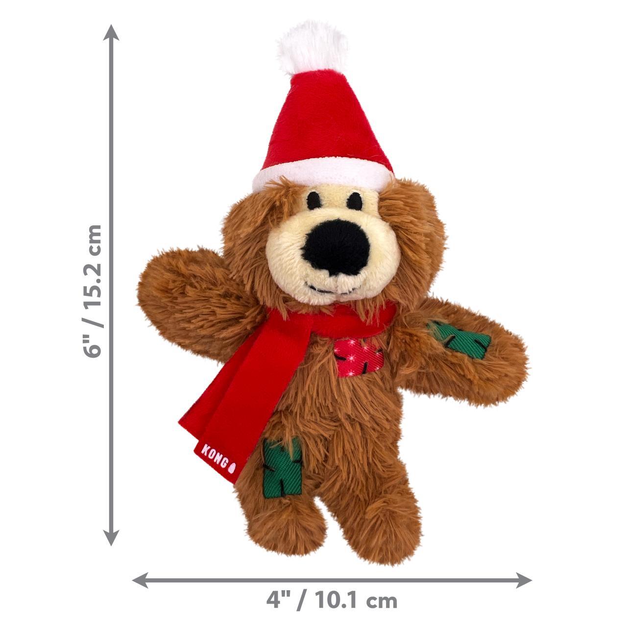 KONG Holiday Softies Bear Cat Toy Assorted