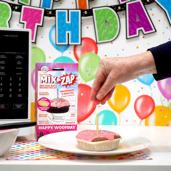 Wagalot Mix & Zap Dog Birthday Cake Pink
