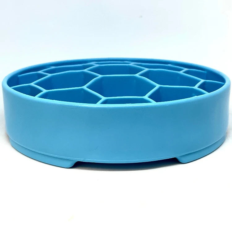 NEW Sodapup Honeycomb eBowl Slow Feeder Bowl For Dogs-Blue