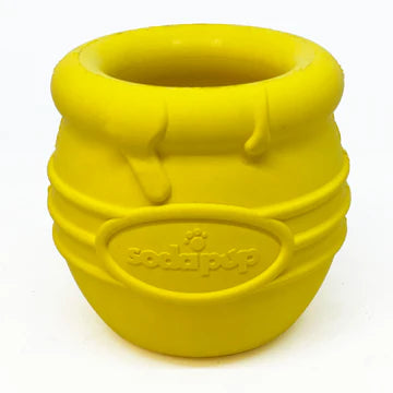 SodaPup Honey Pot Durable Treat Dispenser and Enrichment Toy.