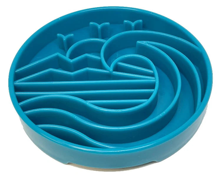 Sodapup Baja Shallow eBowl Slow Feeder For Dogs- Sea Foam
