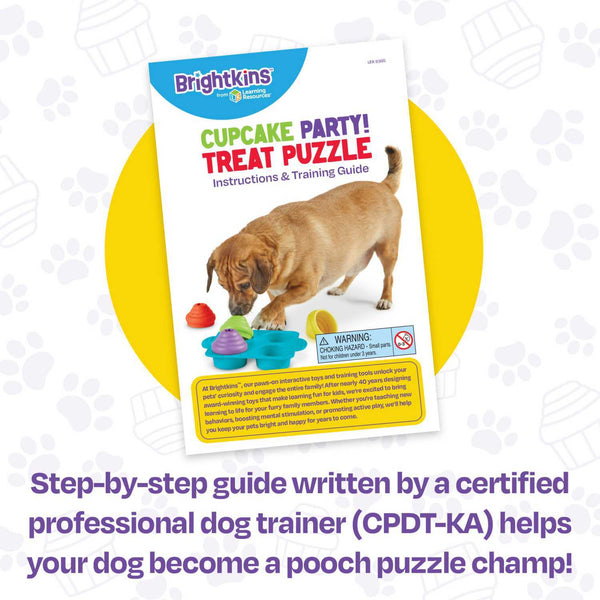 Brightkins Cupcake Party! Dog Treat And Food Interactive Puzzle