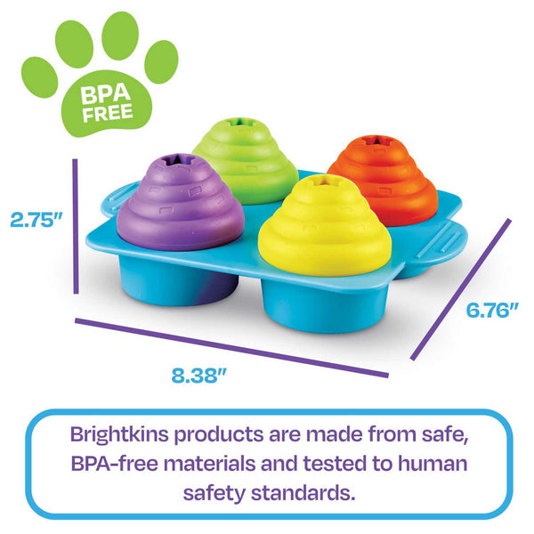 Brightkins Cupcake Party! Dog Treat And Food Interactive Puzzle
