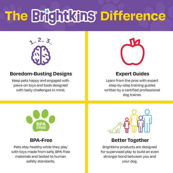 Brightkins Suprise Party! Dog Treat And Food Interactive Puzzle Toy