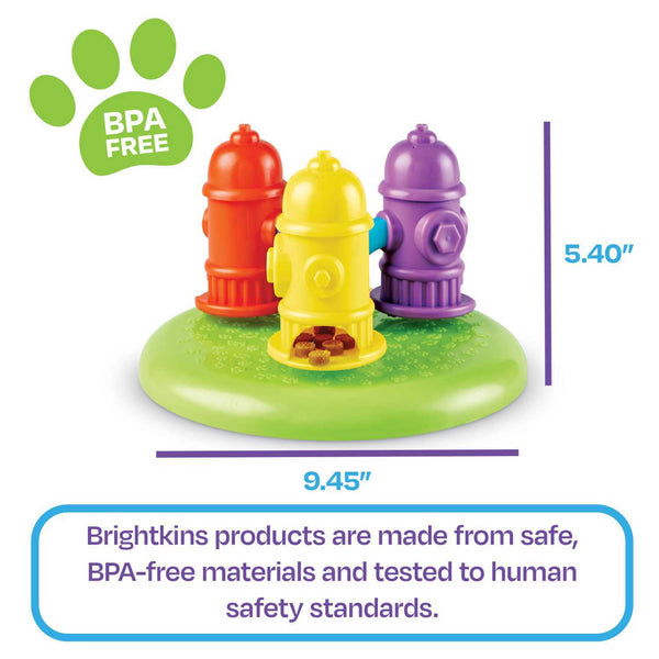 Brightkins Spinning Hydrants Dog Treat And Meal Interactive Feeder Toy