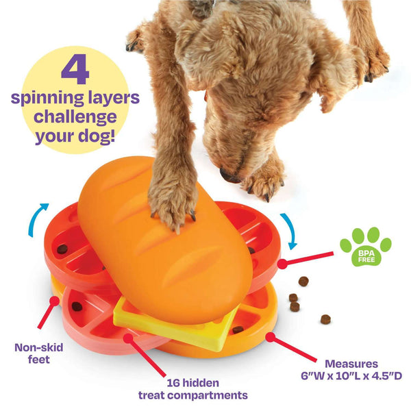 Brightkins Pupstrami Suprise!Interactive Dog Treat And Food Puzzle Toy
