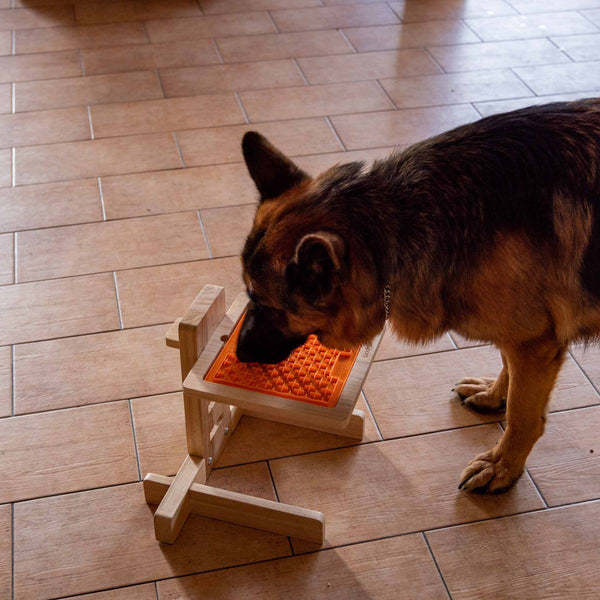 Lickimat Wooden Eco Adjustable Elevation Riser - For Classic Lick Mats