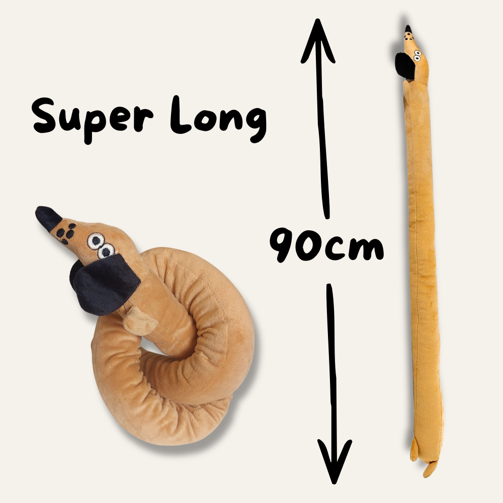 Larry Long Dog- Plush Squeaky Dog Toy
