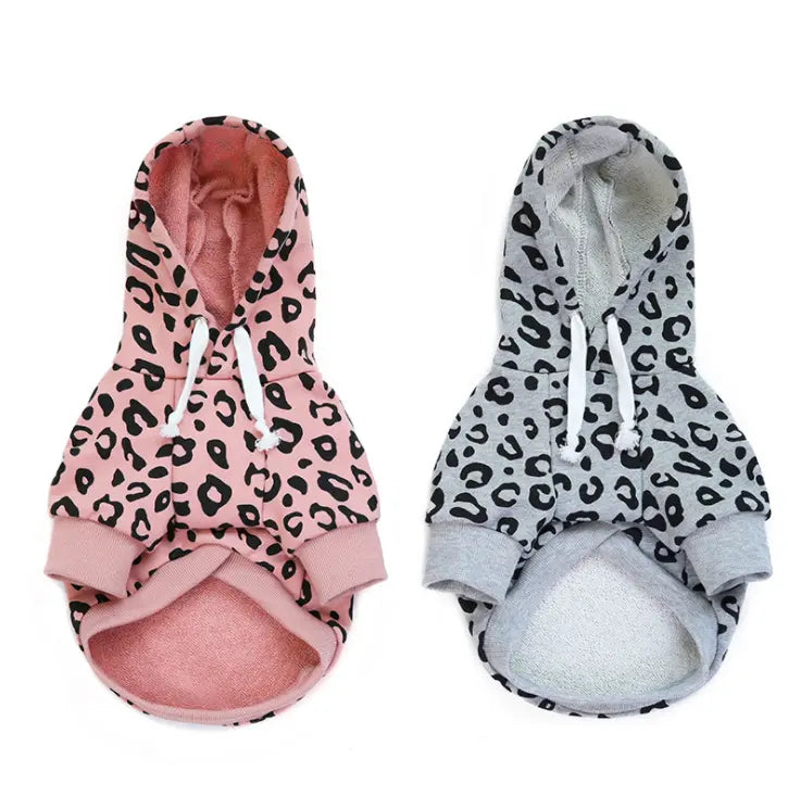 The Doggy Bag- Leopard Print Hoodie