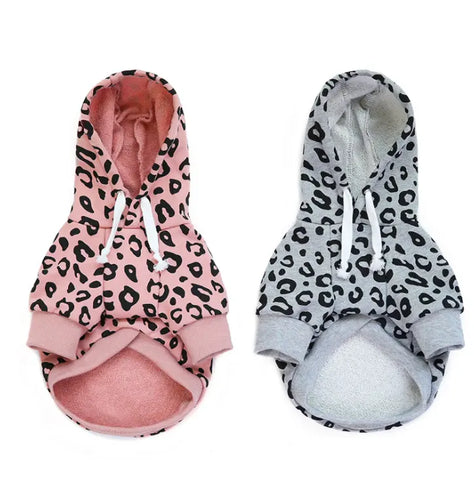 The Doggy Bag- Leopard Print Hoodie
