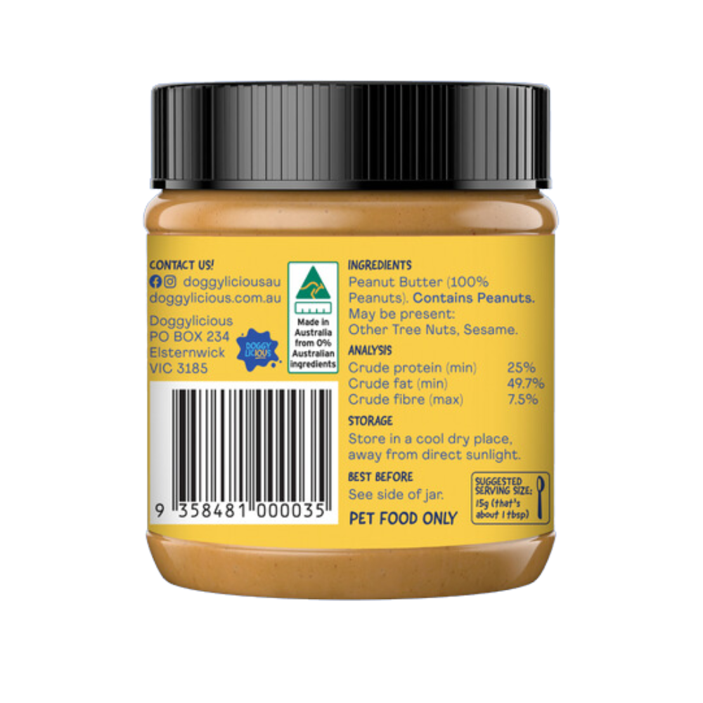 Doggylicious Doggy Peanut Butter Original 250g