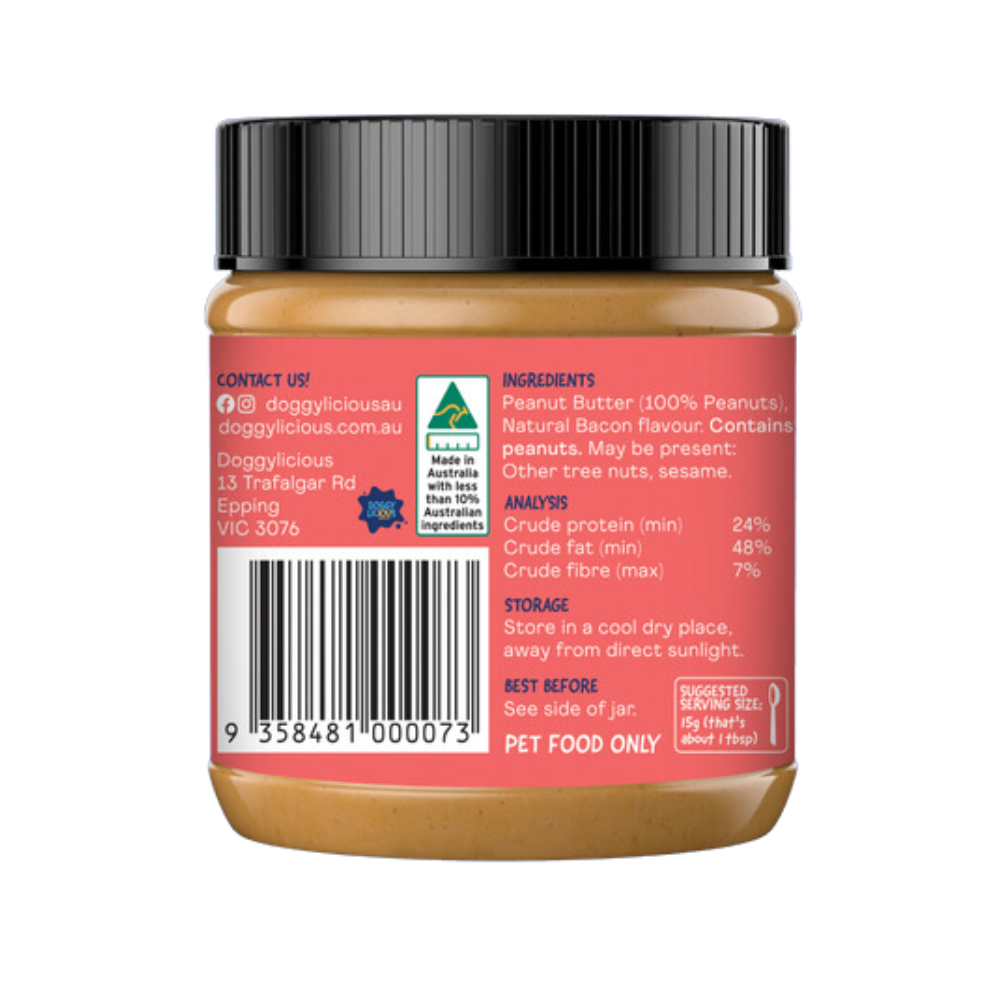 Doggylicious Barkin Bacon Doggy Butter 250g