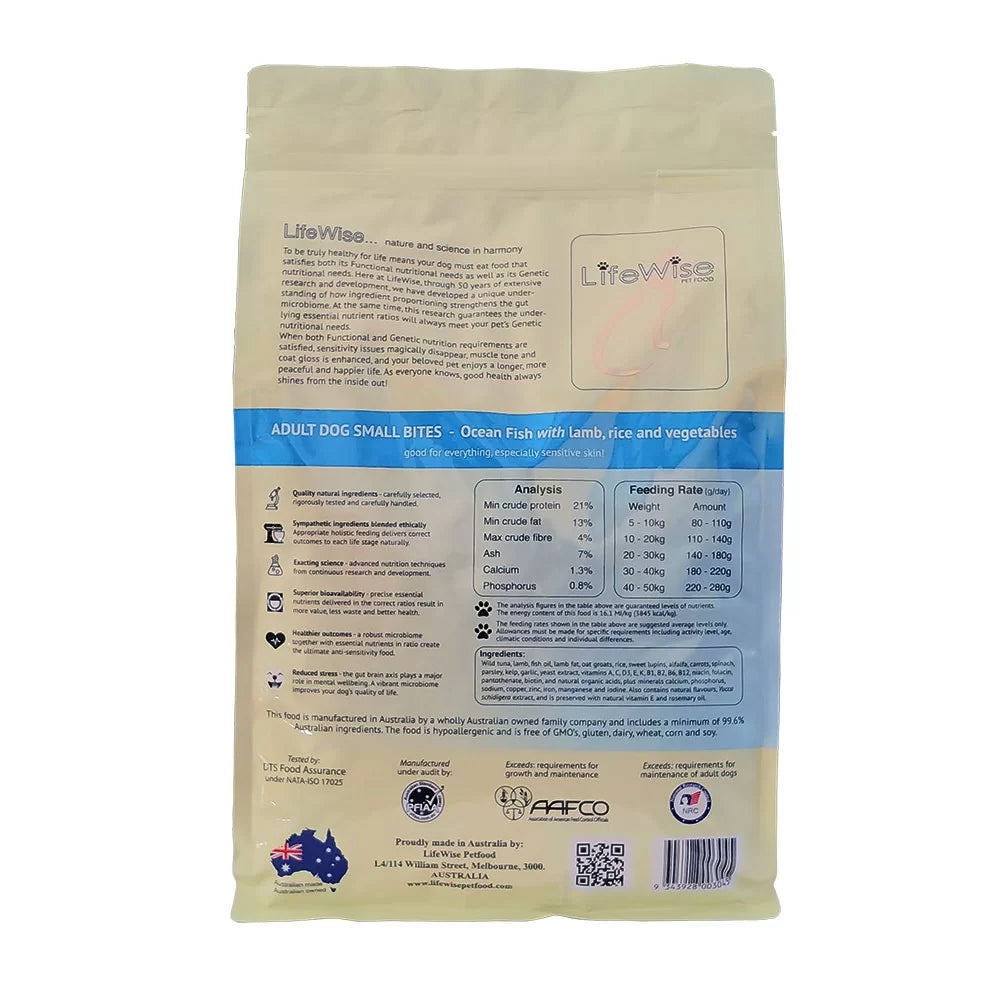 Lifewise Ocean Fish Small Bites with Lamb, Oats, Rice & Vegetables Dog Food