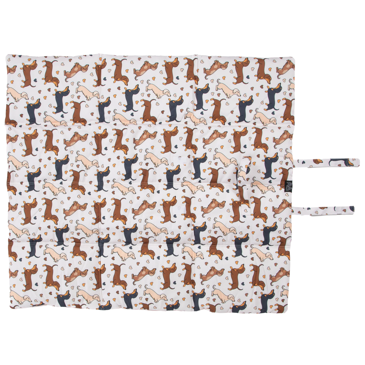 Big And Little Dogs-ON-THE-GO PET MAT: Dashie Lovers/Latte Gingham