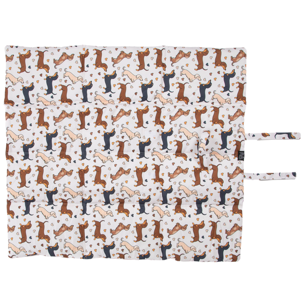 Big And Little Dogs-ON-THE-GO PET MAT: Dashie Lovers/Latte Gingham