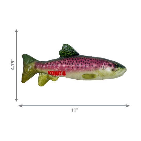 KONG Wild Shieldz Trout Dog Toy Medium