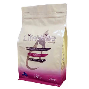 Lifewise Puppy Stage 3 Large Bites, Turkey With Lamb & Vegetables Dog Food 2.5kg