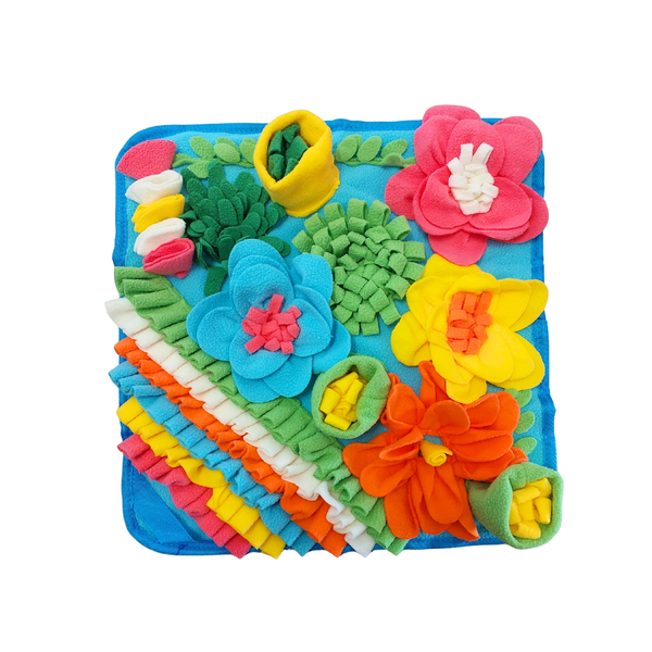 Snuffle Mat- Dog Enrichment Mat- Flower Power Design
