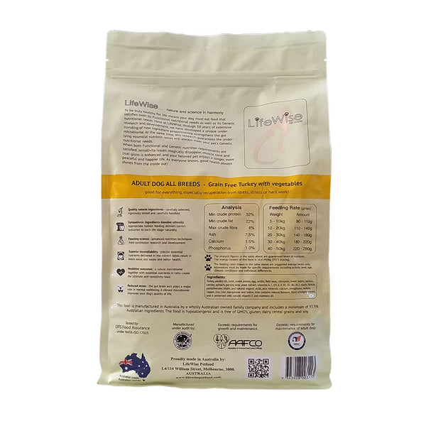 Lifewise Turkey With Lamb & Vegetables Dog Food 2.5kg