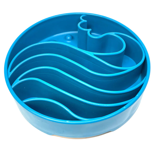 Soda Pup Wave ebowl slow feeder enrichment bowl for dogs.