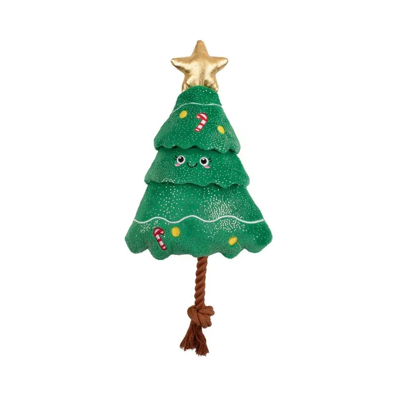 Fringe Studio- "Fir Real Fun Ahead" Christmas Plush Dog Toy