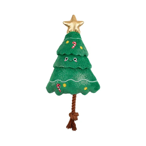 Fringe Studio- "Fir Real Fun Ahead" Christmas Plush Dog Toy