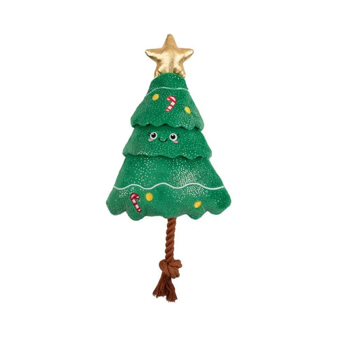 Fringe Studio- "Fir Real Fun Ahead" Christmas Plush Dog Toy