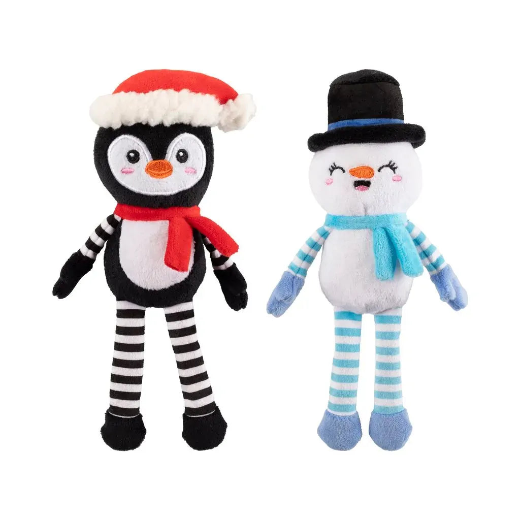 Fringe Studio- "Ultimate Chiller" 2 Piece Christmas Plush Dog Toy Set