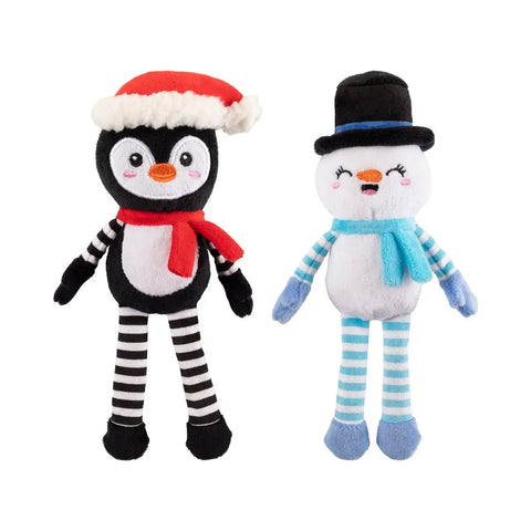 Fringe Studio- "Ultimate Chiller" 2 Piece Christmas Plush Dog Toy Set