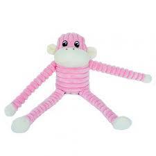 Zippy Paws Spencer the Crinkle Monkey Purple Small