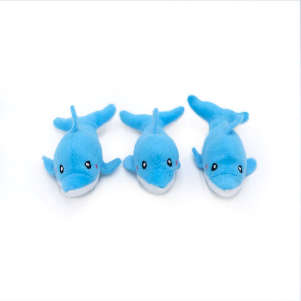 Zippy Paws Burrow Interactive Dog Toy- Dolphins in a Palm Tree