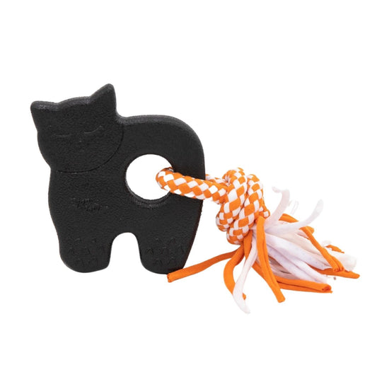 Zippy Paws Zippy Tuff Teetherz Dog Toy for Puppies - Halloween Black Cat