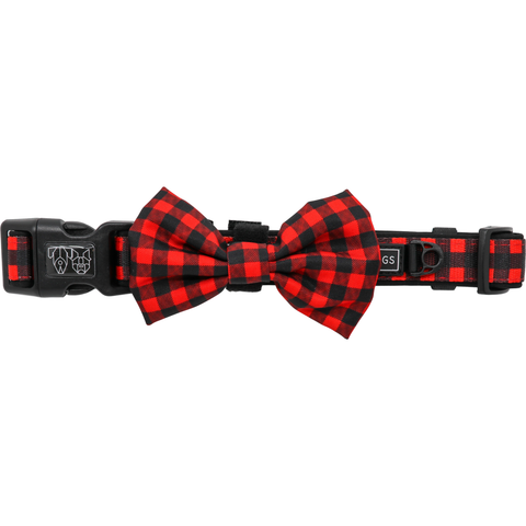 Big and Little Dogs- DOG COLLAR & BOW TIE: Plaid to the Bone